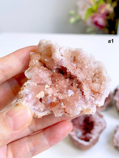 Large Pink Amethyst Geodes, Pink Amethyst, High Quality Pink Amethyst Geode from Argentina, One Piece B8-8