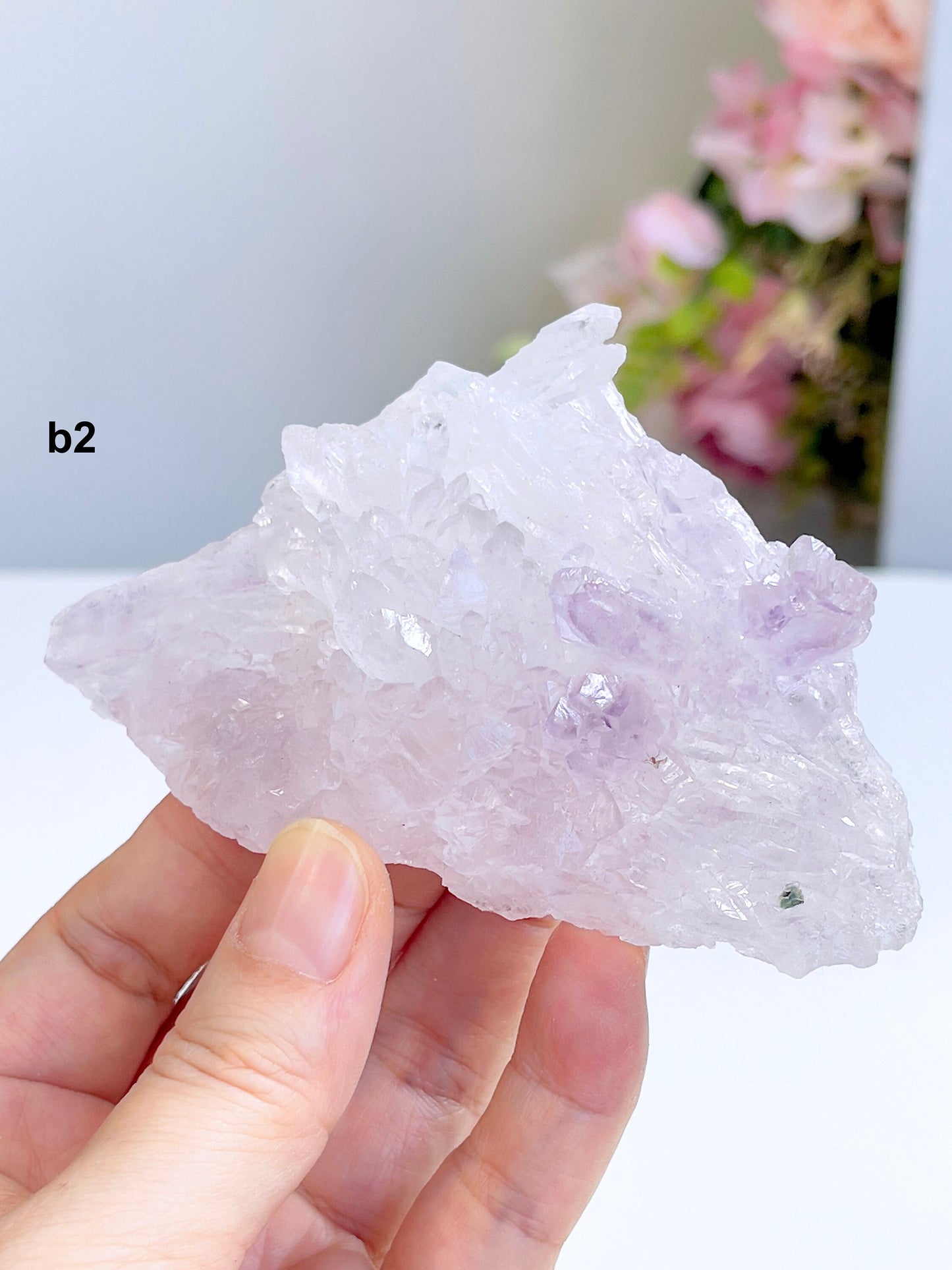 Unique Amethyst Flower, Translucent Amethyst Flower, Rare Amethyst Flower Cluster - Mineral Specimen - Rare Amethyst Flower Specimen