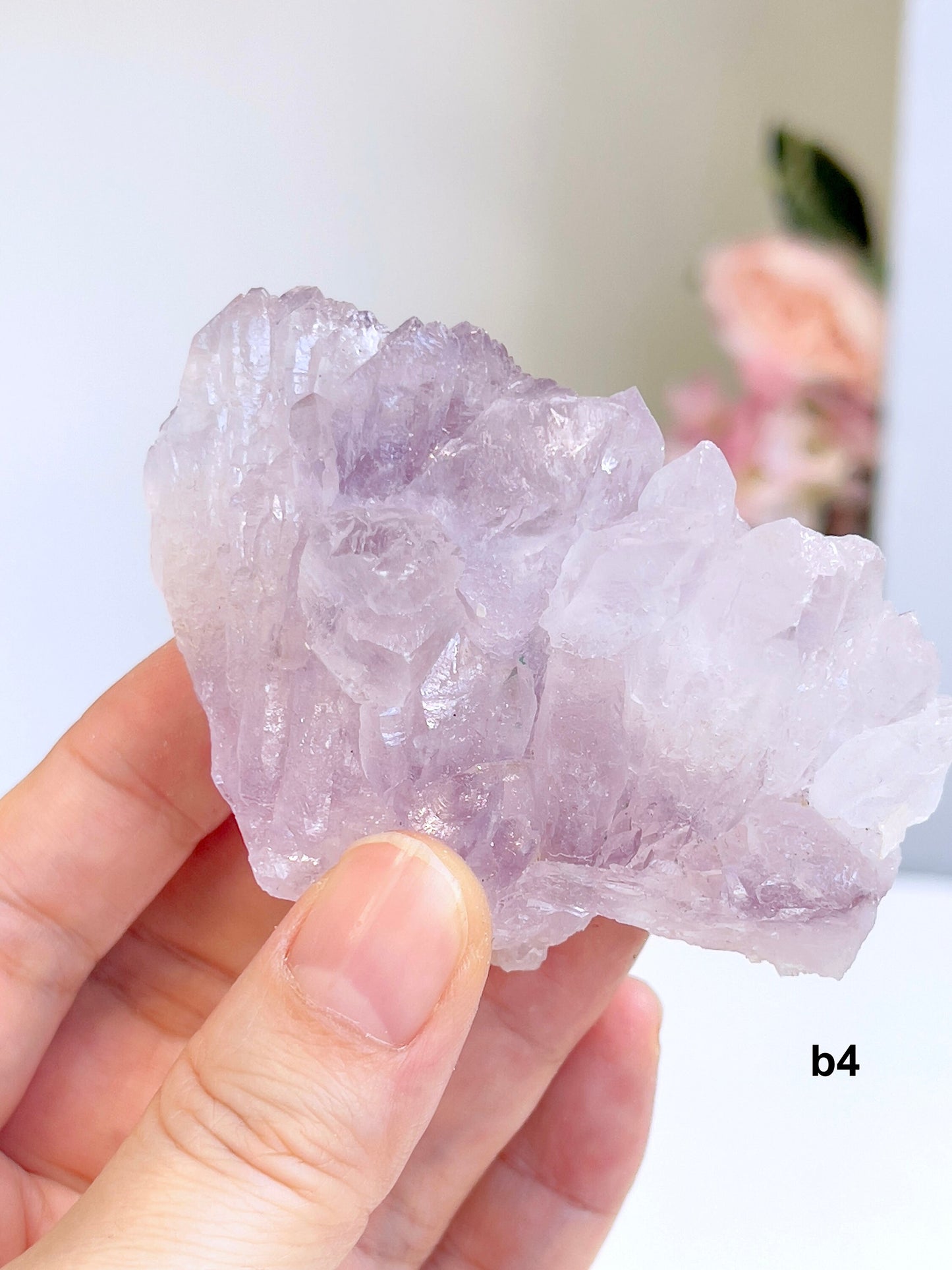 Unique Amethyst Flower, Translucent Amethyst Flower, Rare Amethyst Flower Cluster - Mineral Specimen - Rare Amethyst Flower Specimen