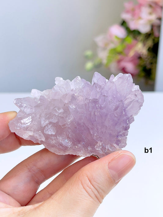 Unique Amethyst Flower, Translucent Amethyst Flower, Rare Amethyst Flower Cluster - Mineral Specimen - Rare Amethyst Flower Specimen