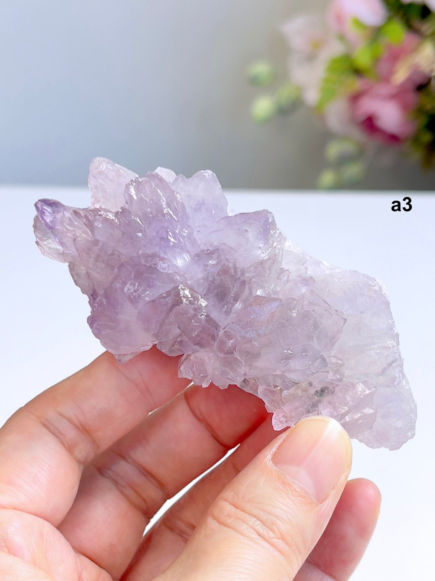 Unique Amethyst Flower, Translucent Amethyst Flower, Rare Amethyst Flower Cluster - Mineral Specimen - Rare Amethyst Flower Specimen