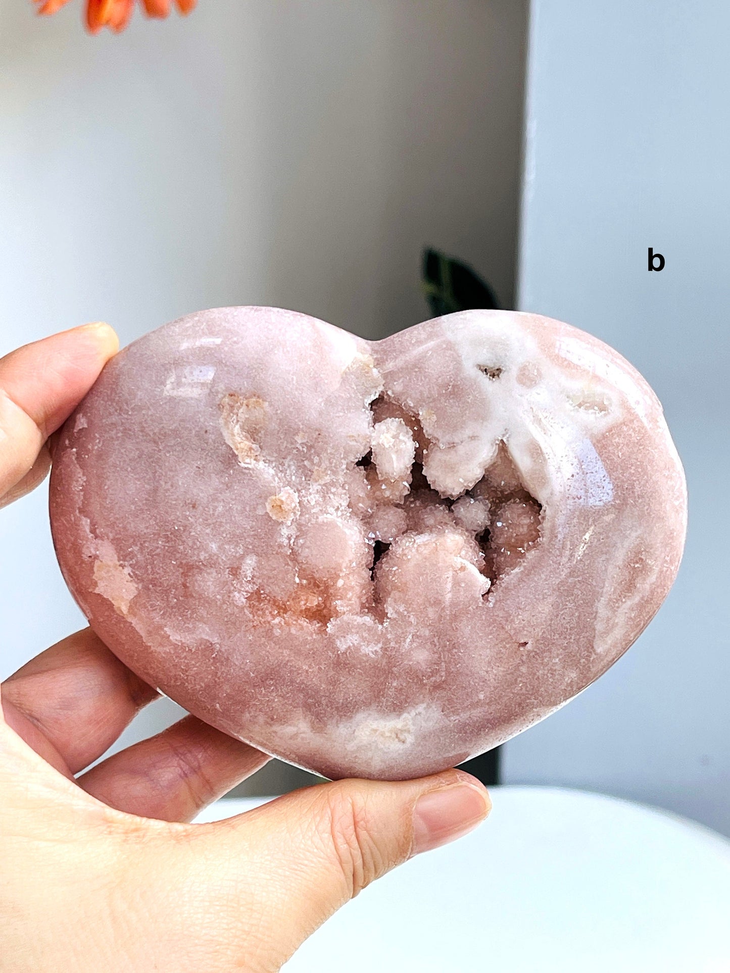 Pink Amethyst Crystal  Heart, Pink Amethyst Druzy Heart, Crystal Gift, Healing Crystal, Gift for Her, Home decor