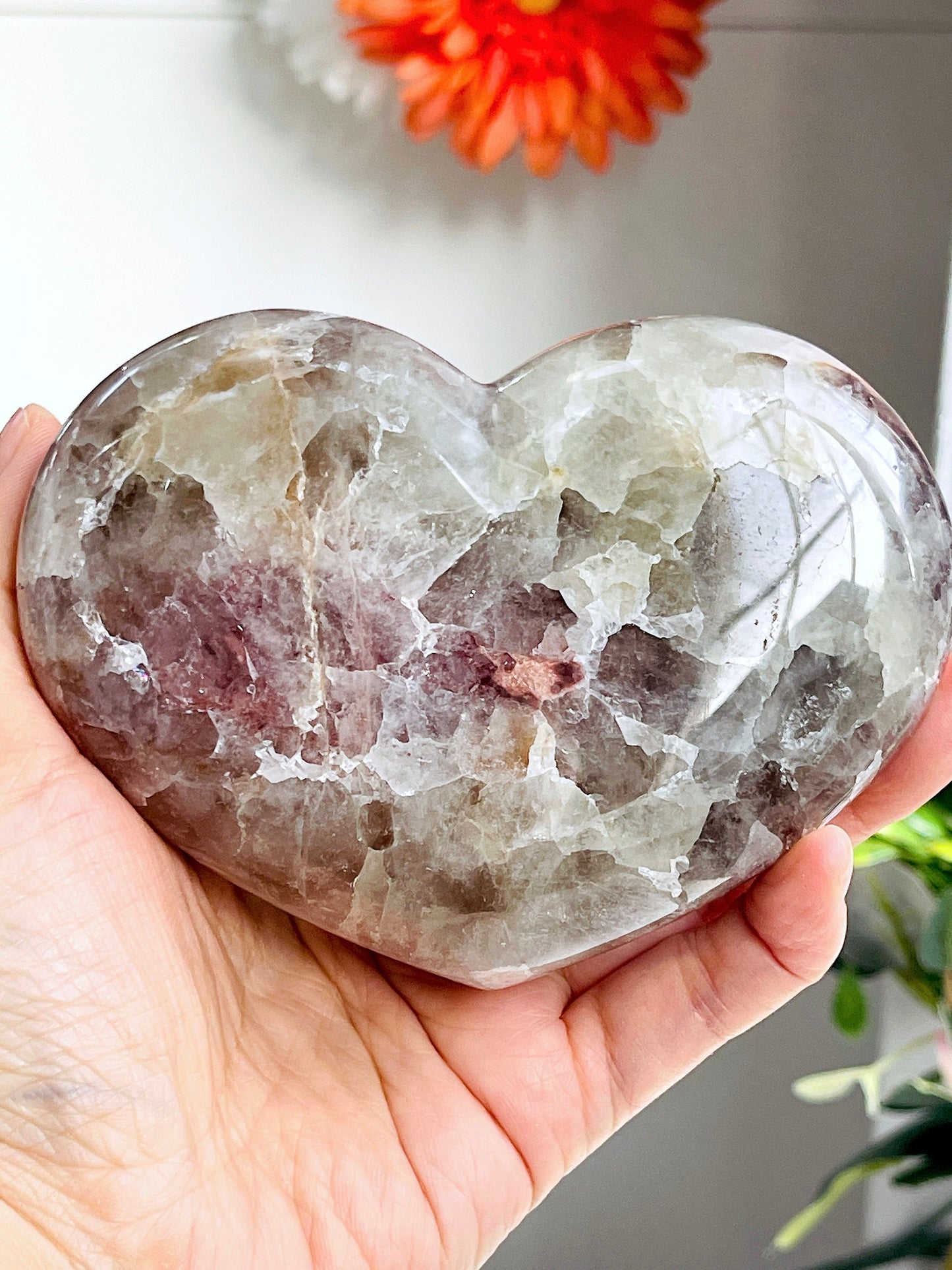 Pink Amethyst Heart, Super Extra Quality Pink Amethyst Druzy Heart,  Crystal Heart, Crystal Heart, Crystal Gift, Healing Crystal