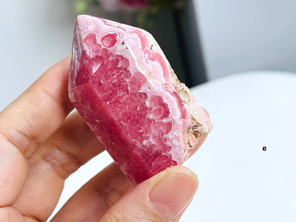 Rhodochrosite Tower, Argentina Rhodochrosite Towers, Super Special Rhodochrosite Points from Argentina, Pink Rhodochrosite,Crystal Gift P3