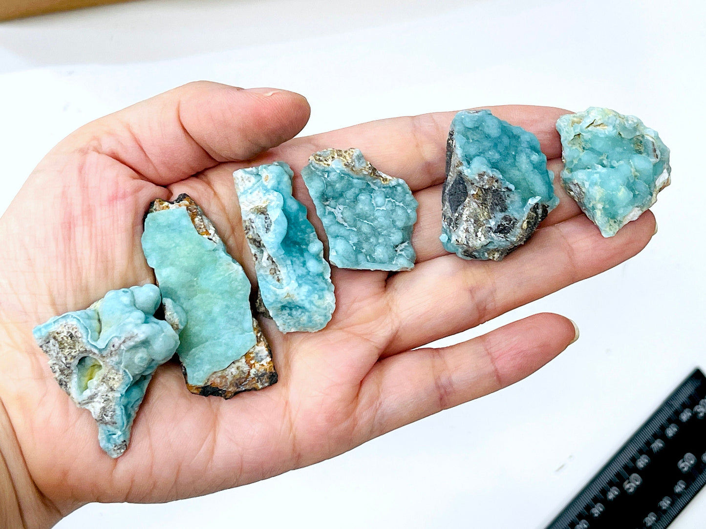 Rare Blue hemimorphite specimen, hemimorphite crystal,  small hemimorphite specimen from Wenshan, Yunnan Province, China, Crystal Gift