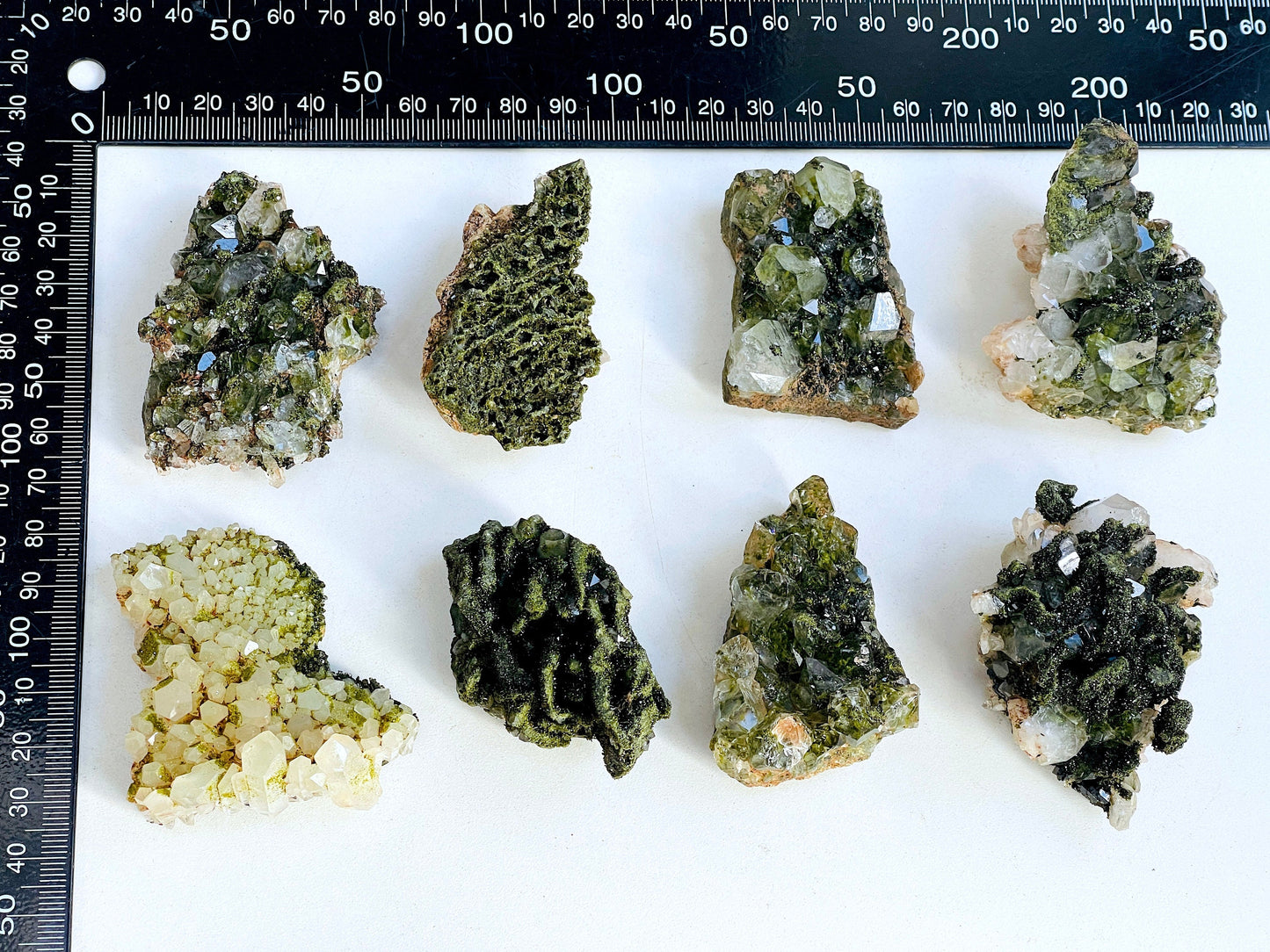 Super Sparkly Forest Epidote with Quartz Specimen, -10