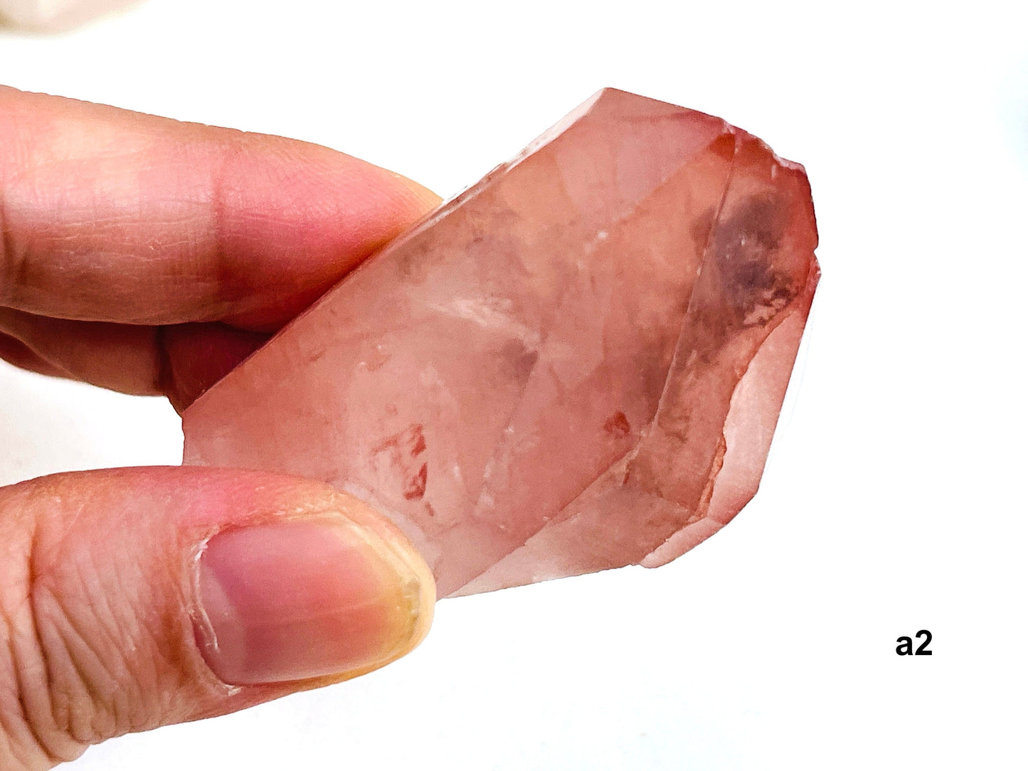 Pink Lemurian Quartz , (Scarlet Temple) Lemurian Quartz, Natural Pink Lemurian Quartz Seeds, Crystal Gifts, Raw Crystals -2