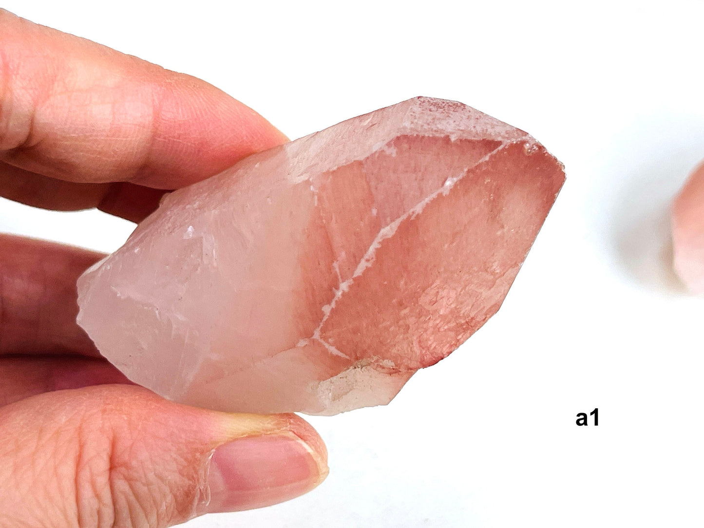 Pink Lemurian Quartz , (Scarlet Temple) Lemurian Quartz, Natural Pink Lemurian Quartz Seeds, Crystal Gifts, Raw Crystals -2