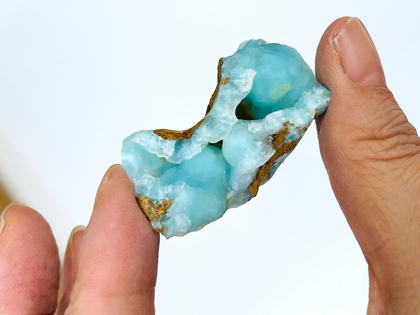 Rare Blue hemimorphite specimen, hemimorphite crystal,  small hemimorphite specimen from Wenshan, Yunnan Province, China, Crystal Gift