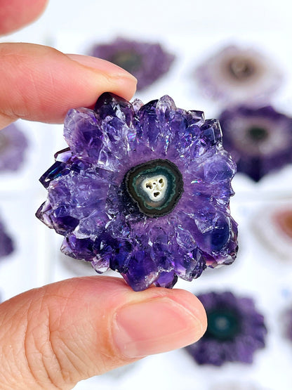 Amethyst Stalactite Slice - Stalactite Eye Slice 4