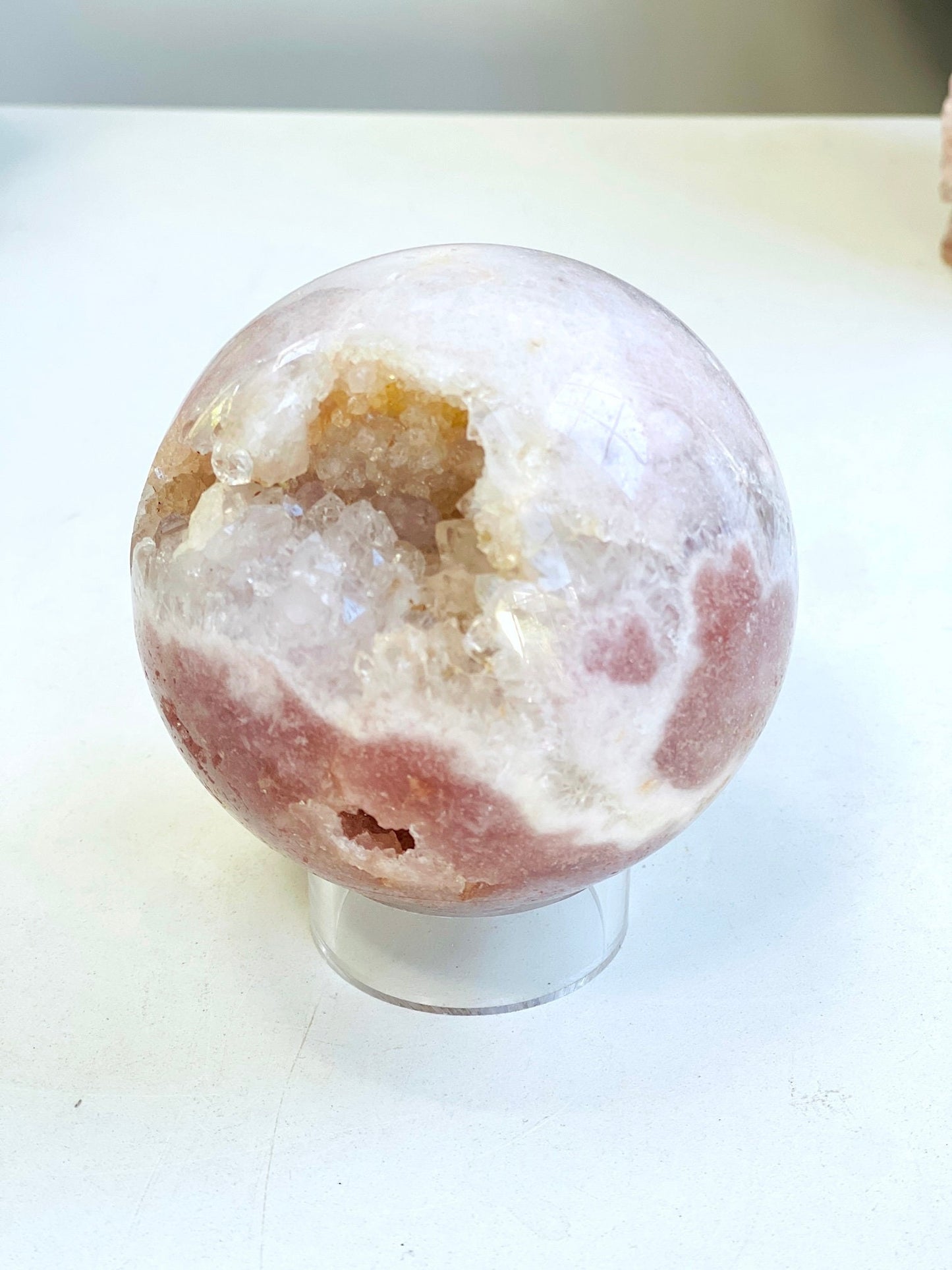 Pink Amethyst Sphere, Pink Amethyst Crystal Sphere, Dreaming Pink Amethyst Sphere, Sparkling Pink Amethyst Sphere, Crystal Gift, Home Decor