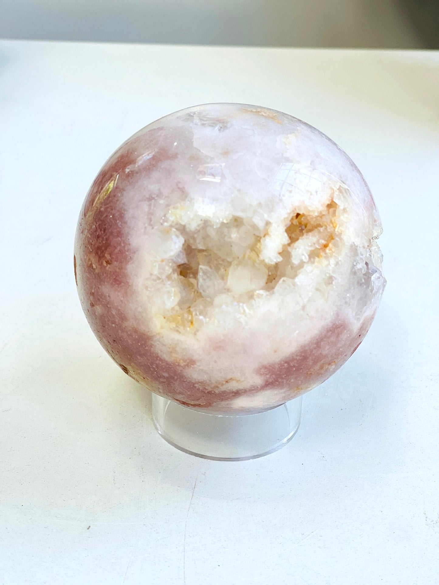 Pink Amethyst Sphere, Pink Amethyst Crystal Sphere, Dreaming Pink Amethyst Sphere, Sparkling Pink Amethyst Sphere, Crystal Gift, Home Decor