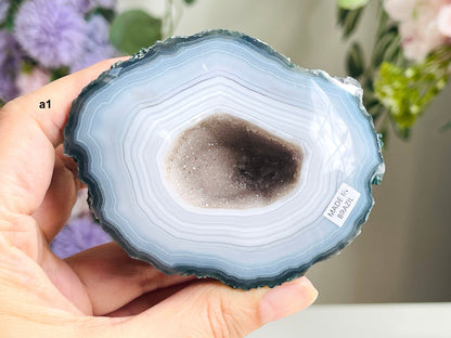 Druzy Agate Geode Cut Base