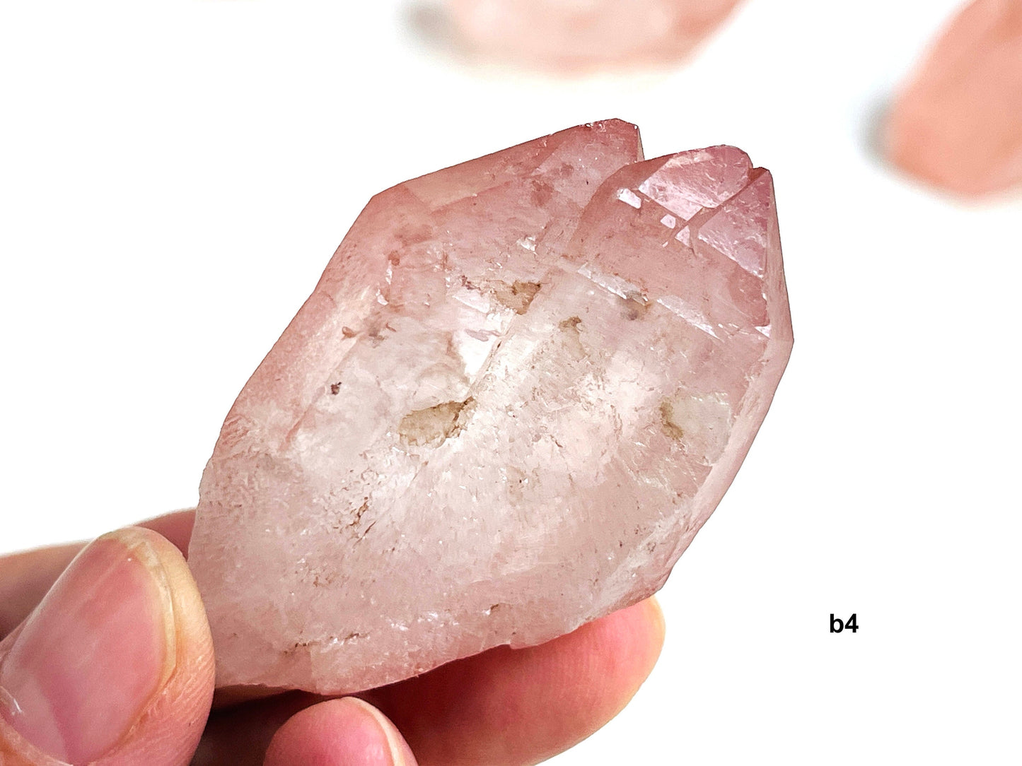 Pink Lemurian Quartz , (Scarlet Temple) Lemurian Quartz, Natural Pink Lemurian Quartz Seeds, Crystal Gifts, Raw Crystals -2