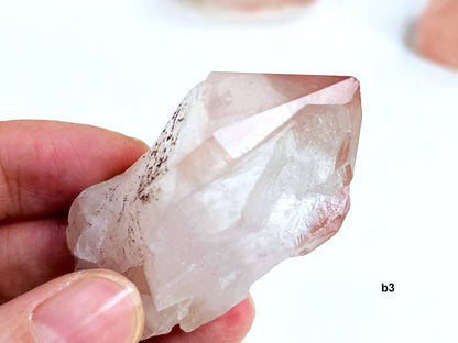 Pink Lemurian Quartz , (Scarlet Temple) Lemurian Quartz, Natural Pink Lemurian Quartz Seeds, Crystal Gifts, Raw Crystals -2