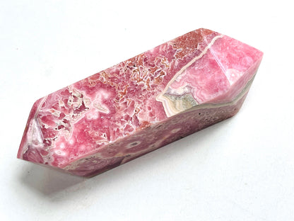 Rhodochrosite Tower DT Point, XLarge Argentina Banded Rhodochrosite DT, Super Special Rhodochrosite from Argentina Pink Rhodochrosite,