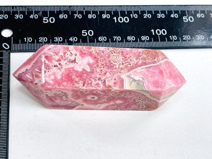 Rhodochrosite Tower DT Point, XLarge Argentina Banded Rhodochrosite DT, Super Special Rhodochrosite from Argentina Pink Rhodochrosite,