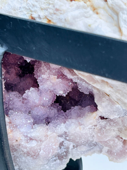 Pink Amethyst Display on Stands,  Dreamy Rough Pink Amethyst Druzy Slabs, Pink Amethyst Crystal,Crystal Gift,Home decor