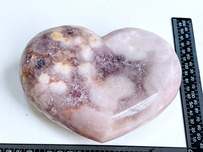 Pink Amethyst Heart, 2kg Large Pink Amethyst Druzy Heart on Metal Stand, Pink Amethyst Crystal Heart, Crystal Heart,Crystal Gift