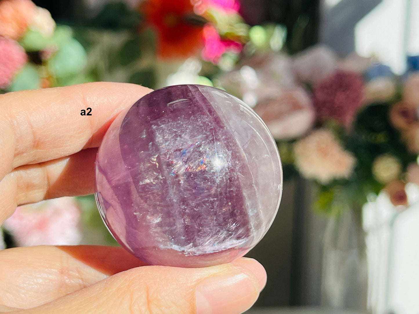 High Quality Purple Mica Fluorite balls -1