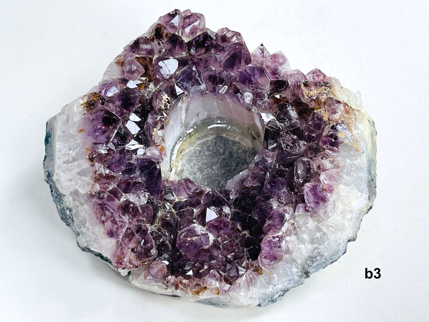 Large Amethyst Candle Holder, Natural Amethyst Tea light Holder, Amethyst Cluster Candle Holder, Amethyst Druzy Tea-light  Holder