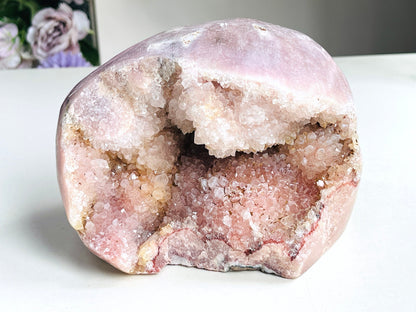 Pink Amethyst Freeform, 2.2kg Large Pink Amethyst Statement Piece, Super Druzy Pink Amethyst Crystal Freeform, Pink Amethyst Freeform