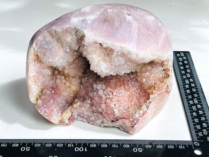 Pink Amethyst Freeform, 2.2kg Large Pink Amethyst Statement Piece, Super Druzy Pink Amethyst Crystal Freeform, Pink Amethyst Freeform