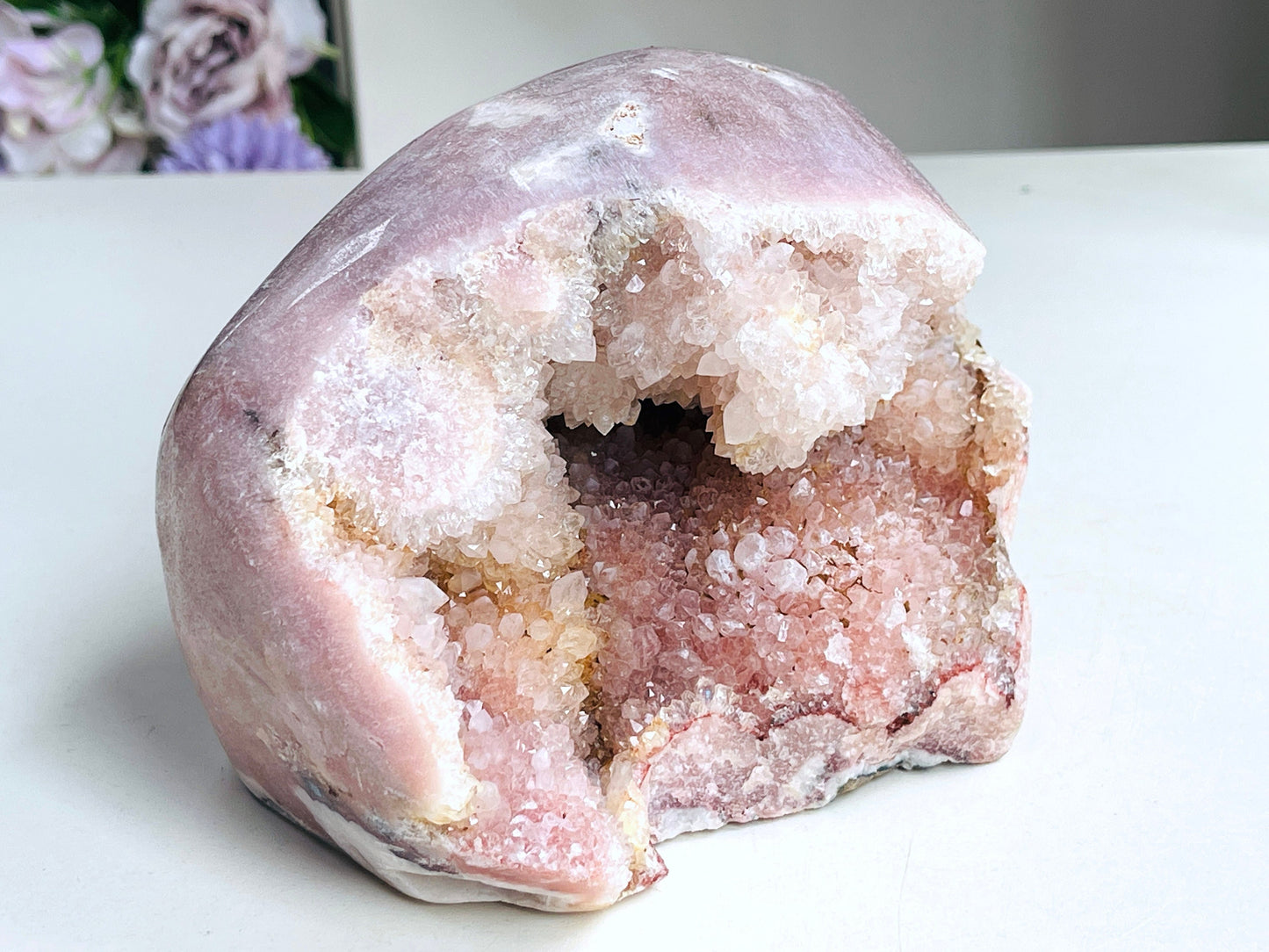 Pink Amethyst Freeform, 2.2kg Large Pink Amethyst Statement Piece, Super Druzy Pink Amethyst Crystal Freeform, Pink Amethyst Freeform