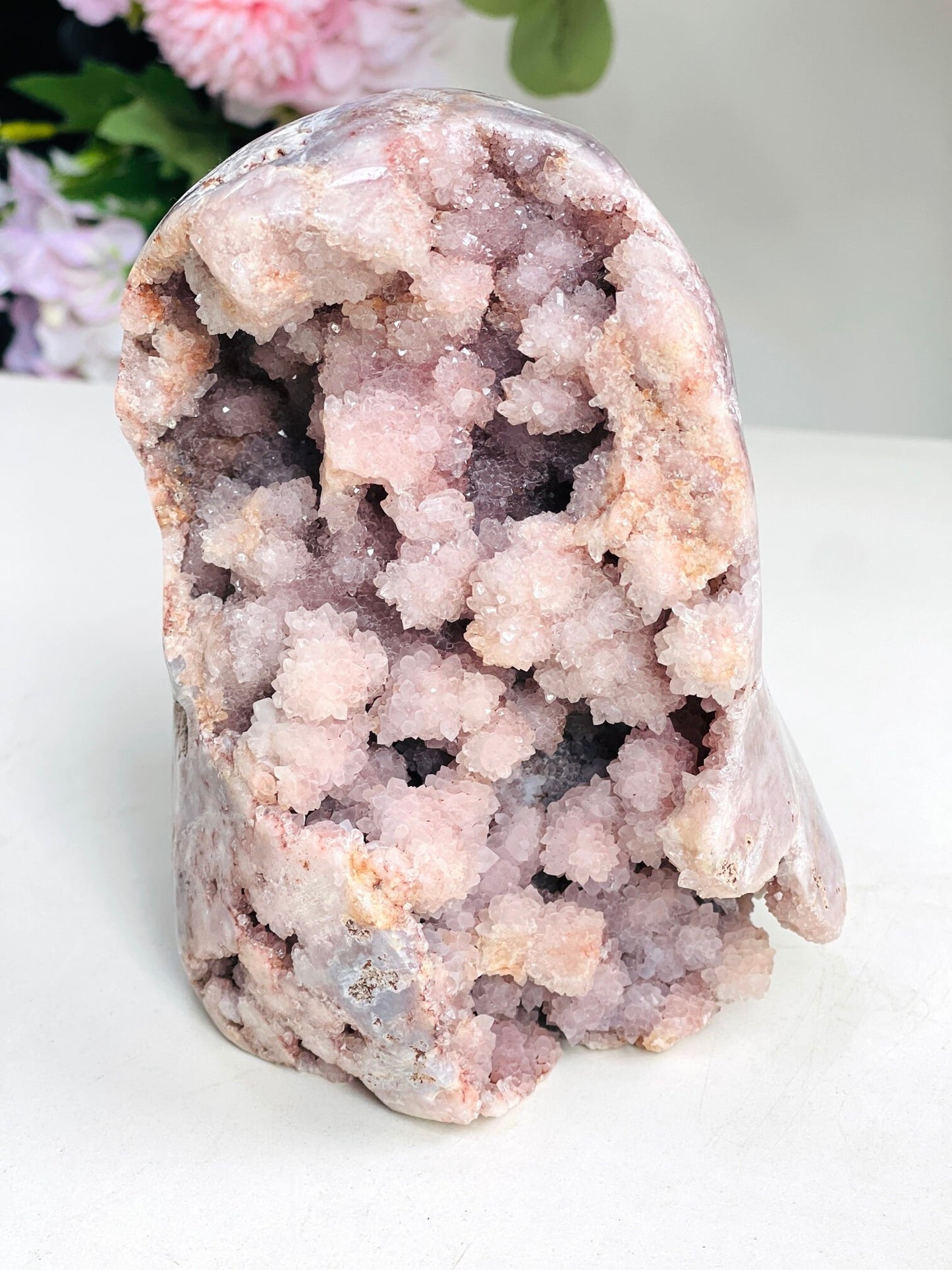 Pink Amethyst Freeform, 1.9kg Large Pink Amethyst Statement Piece, Super Druzy Pink Amethyst Crystal Freeform, Pink Amethyst Freeform