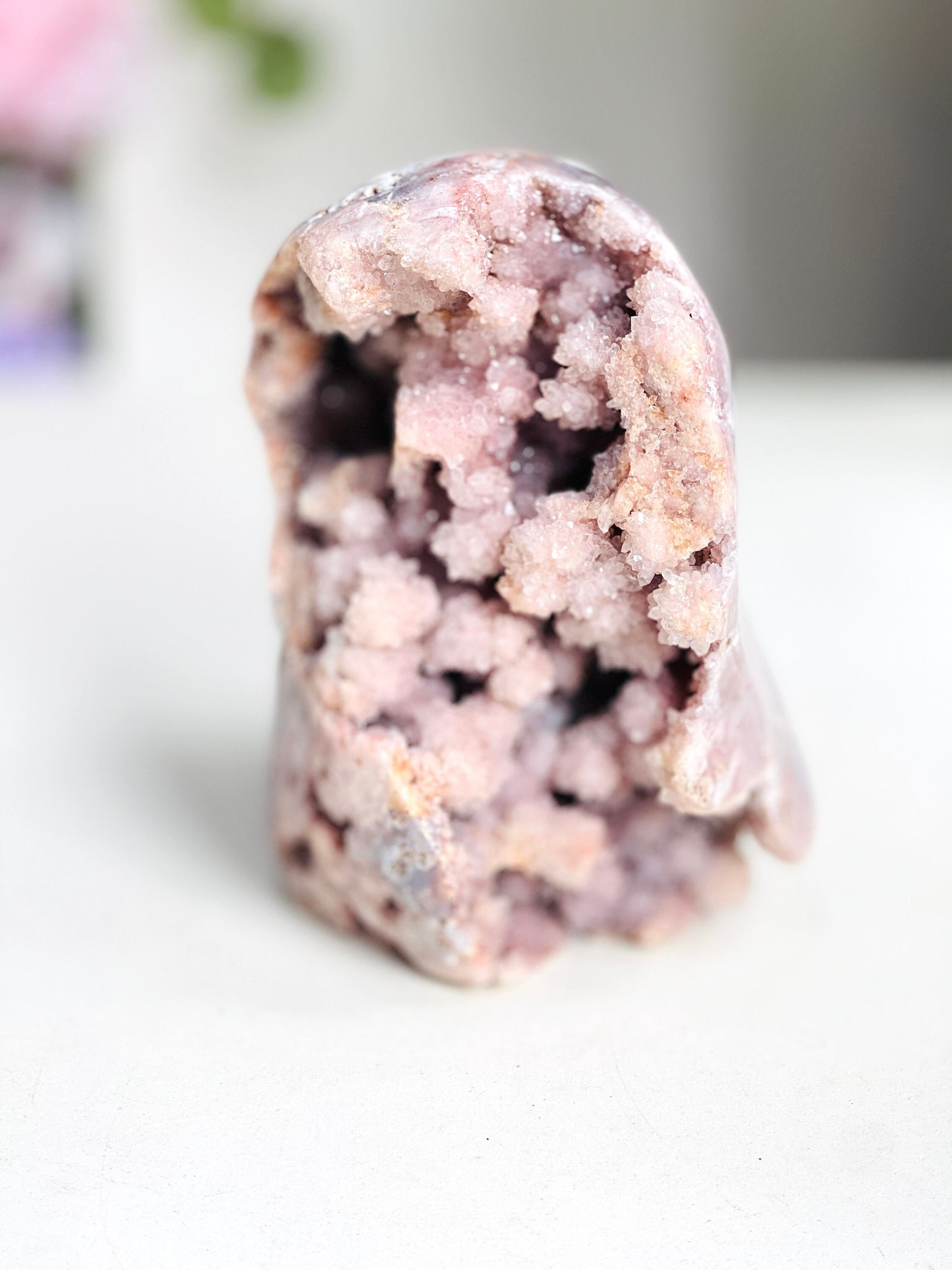 Pink Amethyst Freeform, 1.9kg Large Pink Amethyst Statement Piece, Super Druzy Pink Amethyst Crystal Freeform, Pink Amethyst Freeform