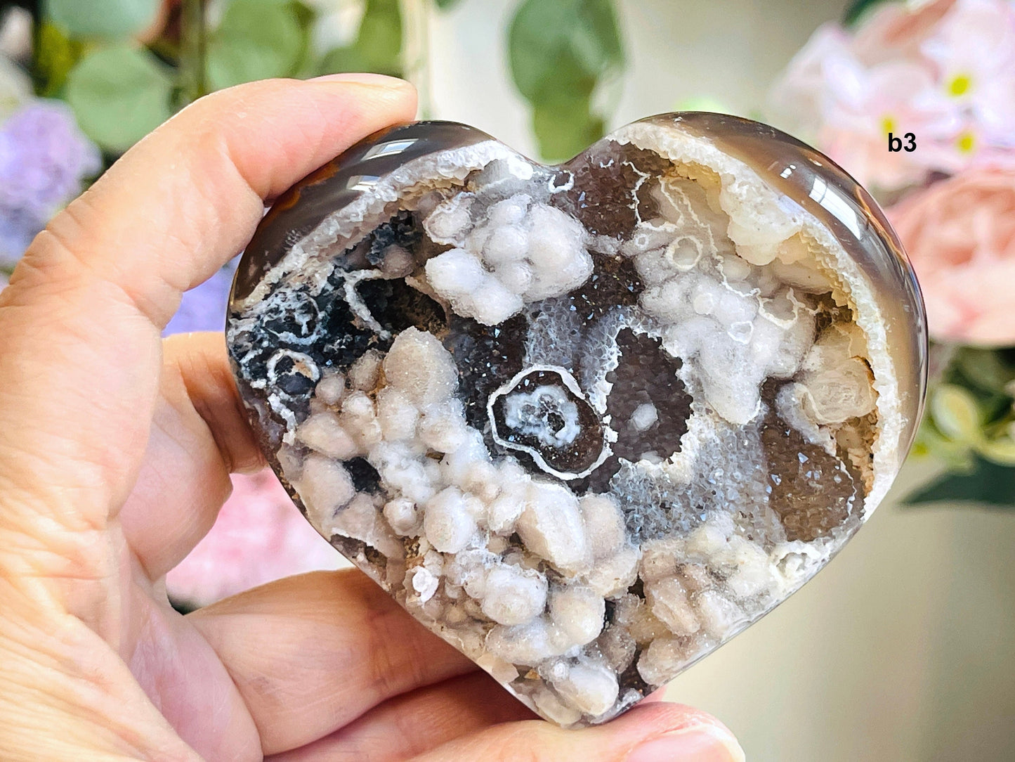 Druzy Agate Heart