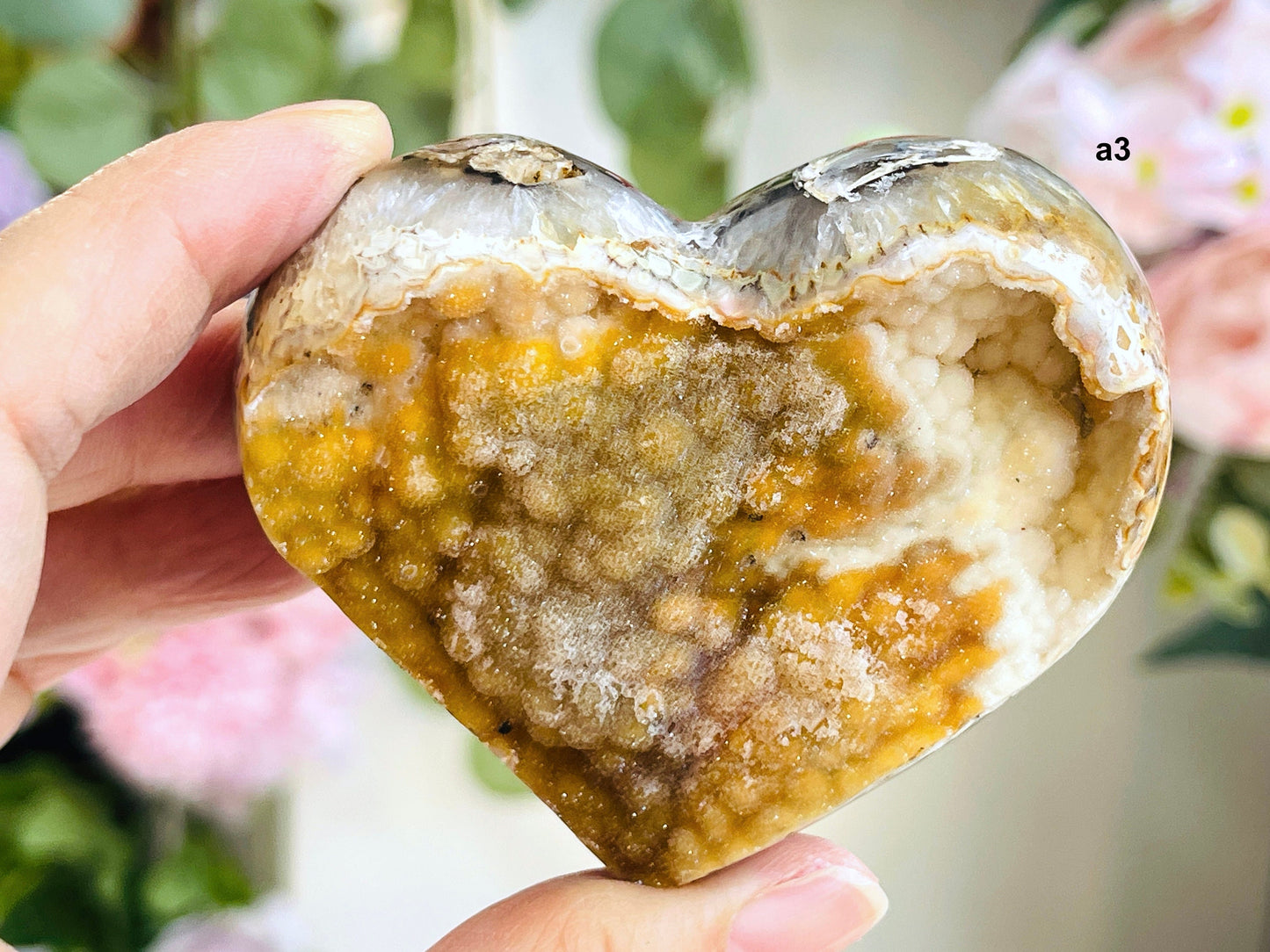 Druzy Agate Heart