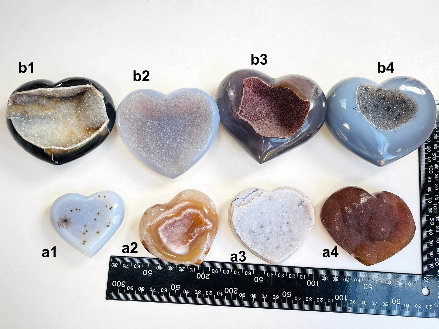 Sparkling Agate Druzy Heart