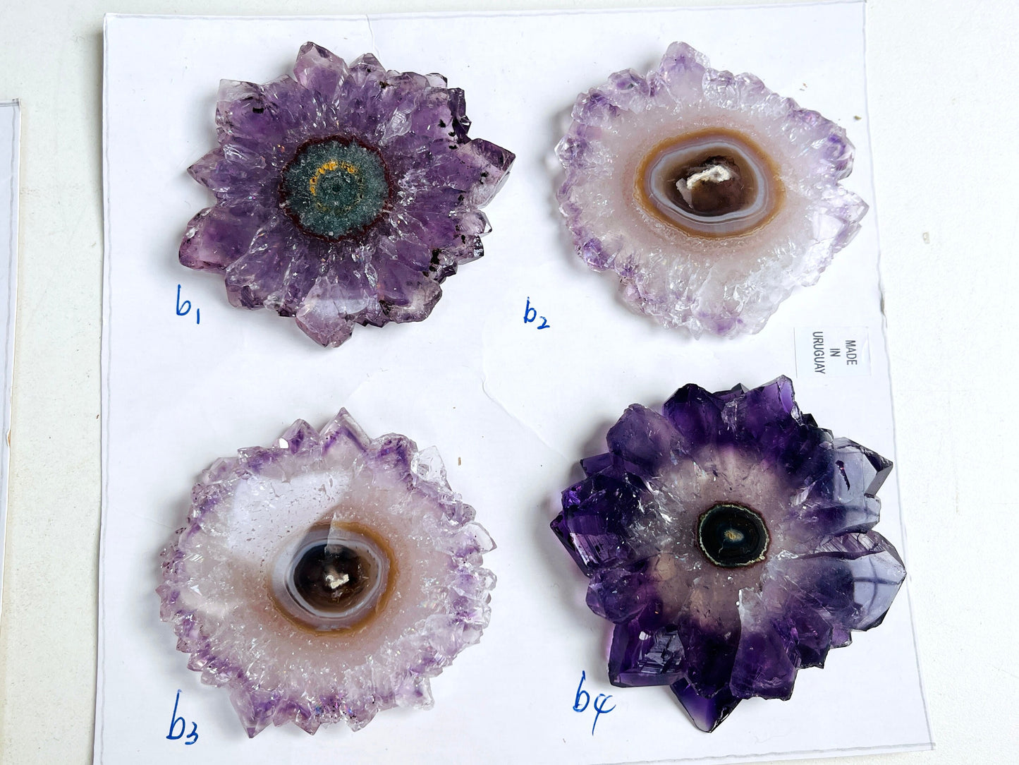 Amethyst Stalactite Slice - Stalactite Eye Slice 4