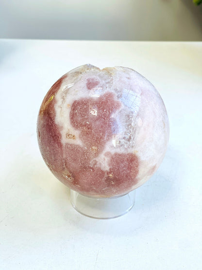 Pink Amethyst Sphere, Pink Amethyst Crystal Sphere, Dreaming Pink Amethyst Sphere, Sparkling Pink Amethyst Sphere, Crystal Gift, Home Decor