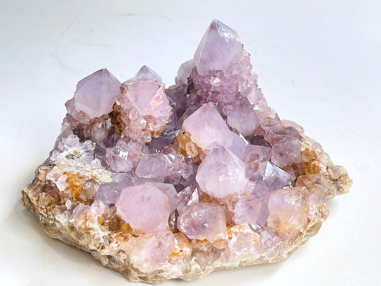 Spirit Quartz Cluster, 988g Lilac Spirit Quartz Point Cluster lilac fairy quartz, amazing Amethyst spirit quartz , amethyst spirit quartz,