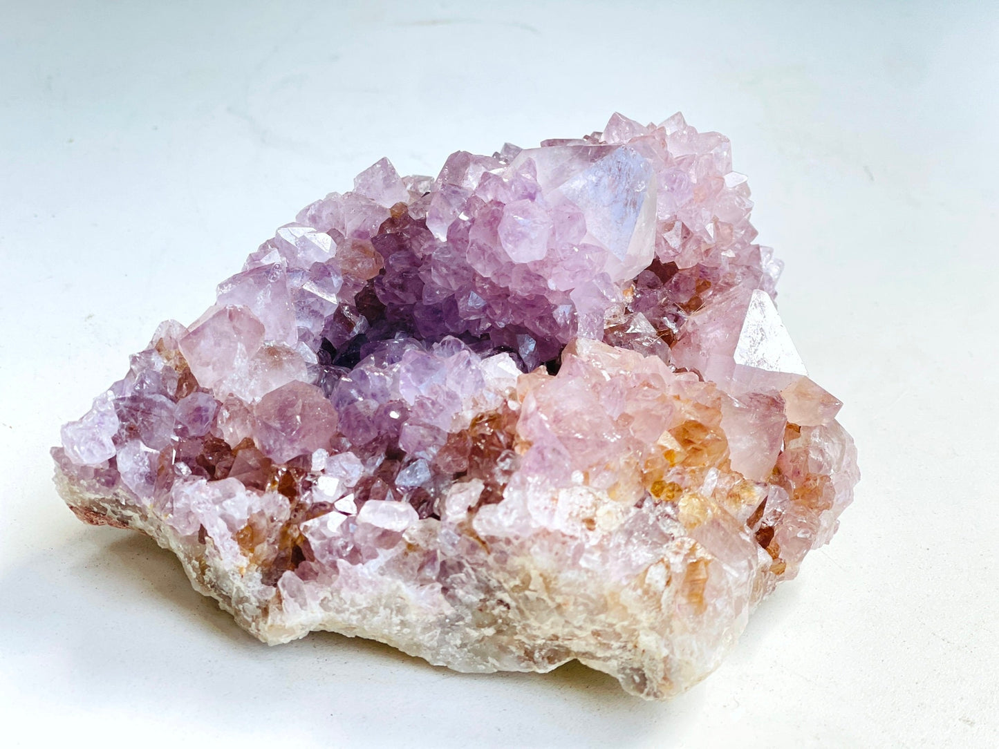 Spirit Quartz Cluster, 988g Lilac Spirit Quartz Point Cluster lilac fairy quartz, amazing Amethyst spirit quartz , amethyst spirit quartz,