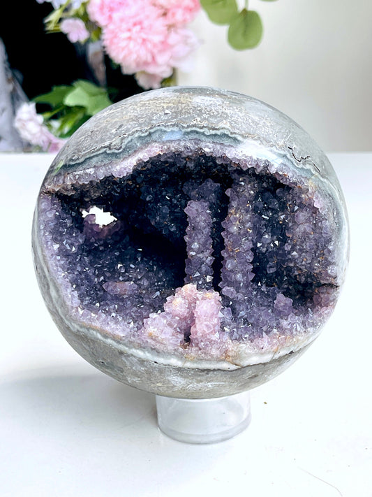 1.9kg Amethyst Druzy Sphere