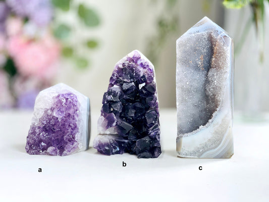 Agate Tower, Super Extra Quality Agate Druzy Tower Point, Natural Agate Tower, Healing Crystal, Balancing Crystal