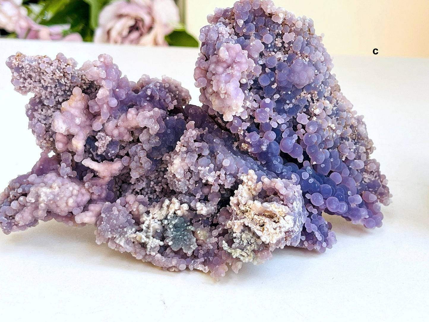 Grape Agate Cluster, Natural Free Form Grape Agate,Grape Agate, Raw Grape Agate, One Piece, Chalcedony Quartz Mineral Specimen-12