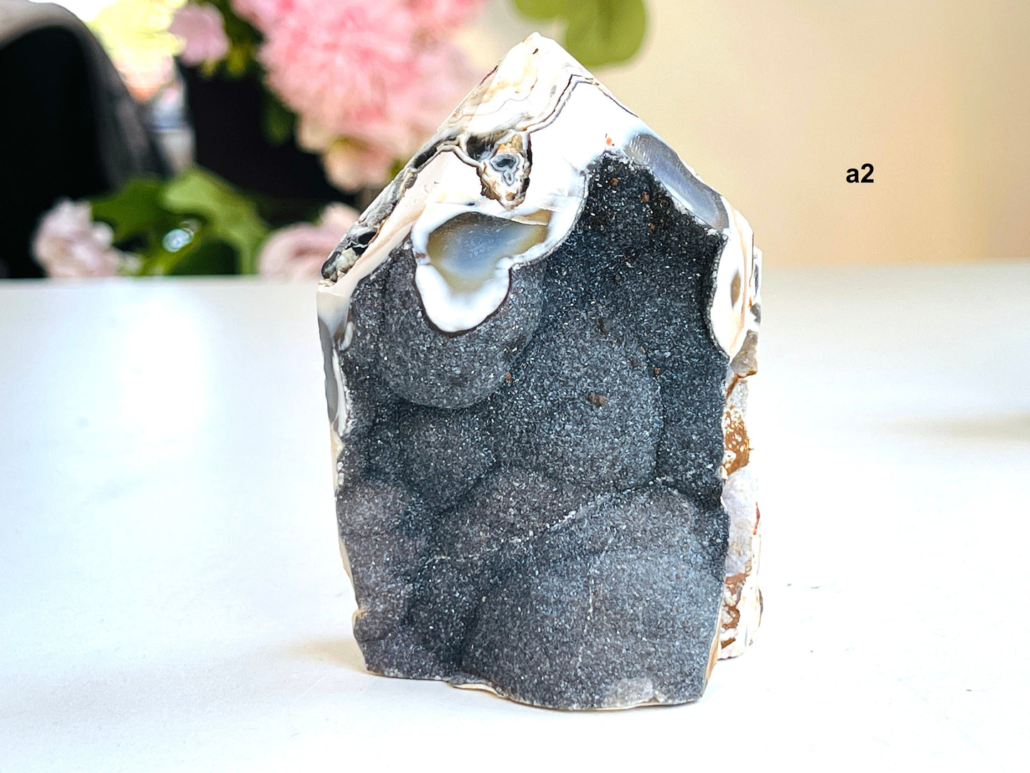 Super Extra Quality Agate Druzy Tower Point,