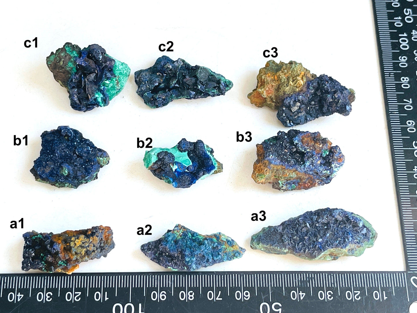 Azurite Specimen, High Grade Blue Azurite Specimen, Azurite with Malachite, Azurite Crystals on Matrix, Large Raw Azurite