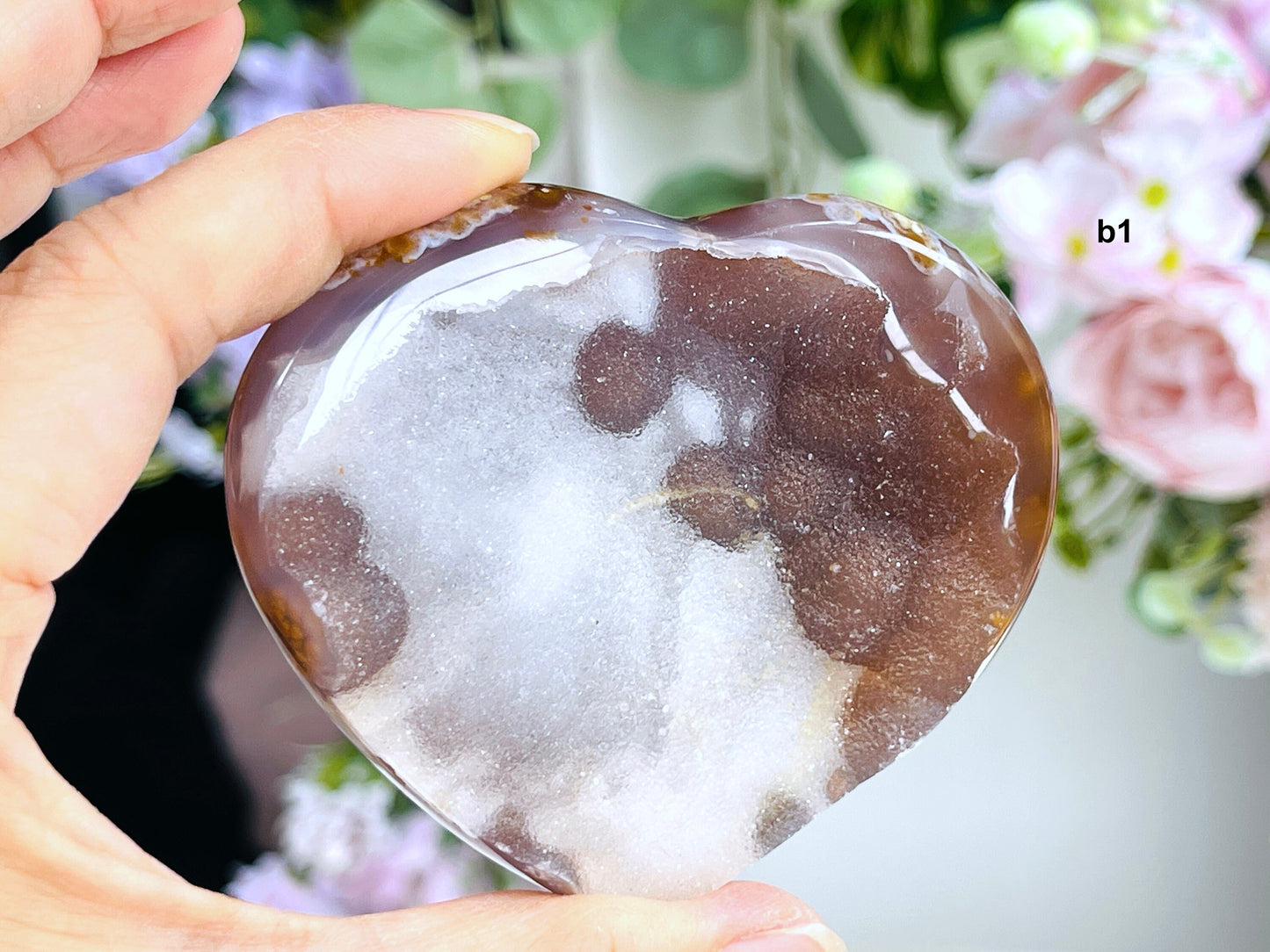 Druzy Agate Heart