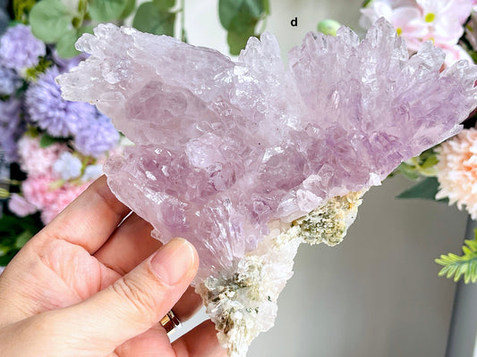 Unique Amethyst Flower, Amethyst Flower, Rare Amethyst Flower Cluster - Mineral Specimen - Rare Amethyst Flower Specimen