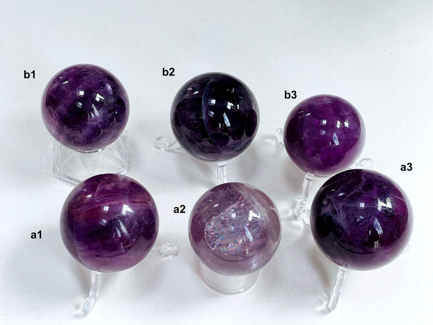 High Quality Purple Mica Fluorite balls -1