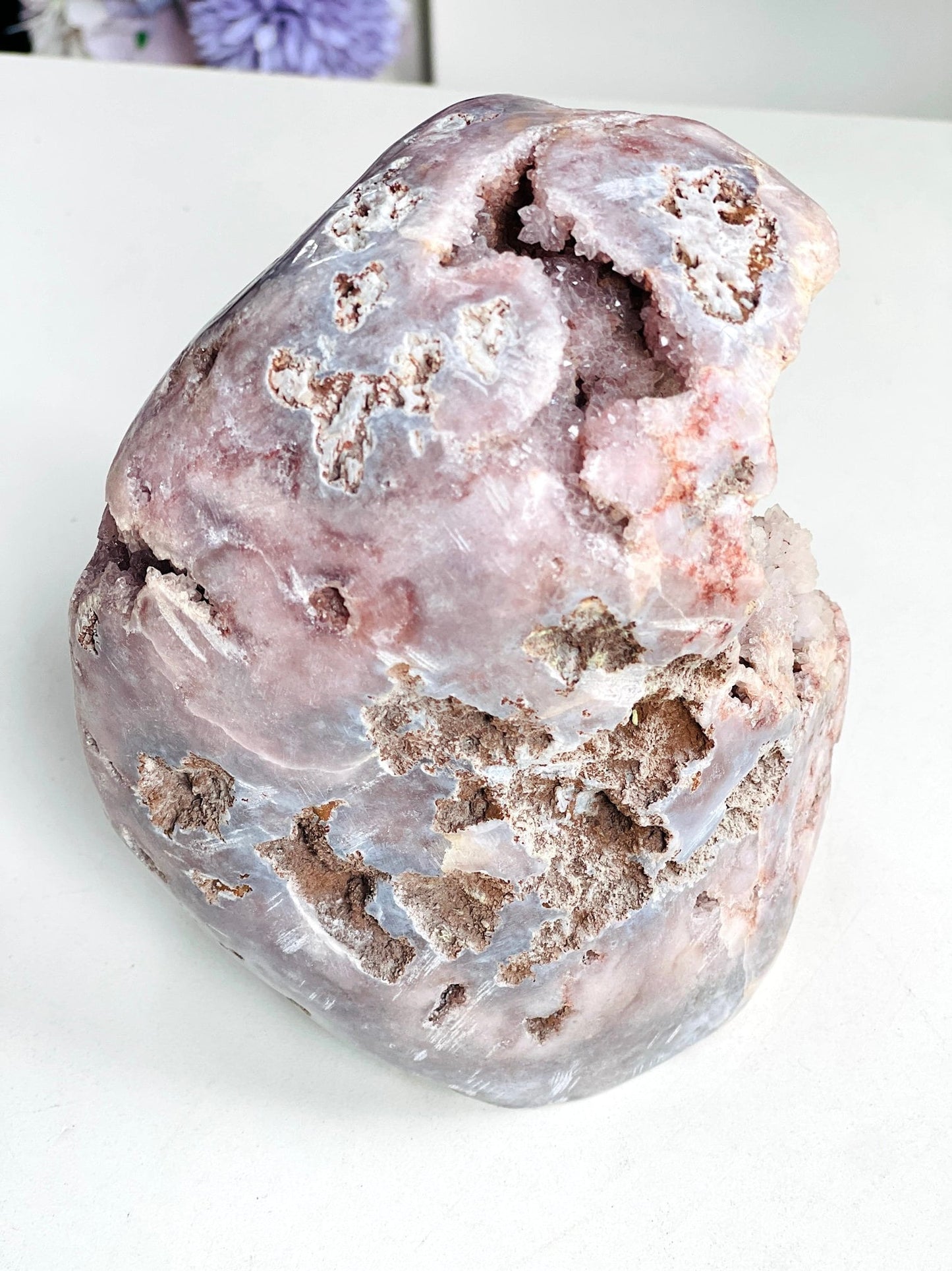 Pink Amethyst Freeform, 1.9kg Large Pink Amethyst Statement Piece, Super Druzy Pink Amethyst Crystal Freeform, Pink Amethyst Freeform