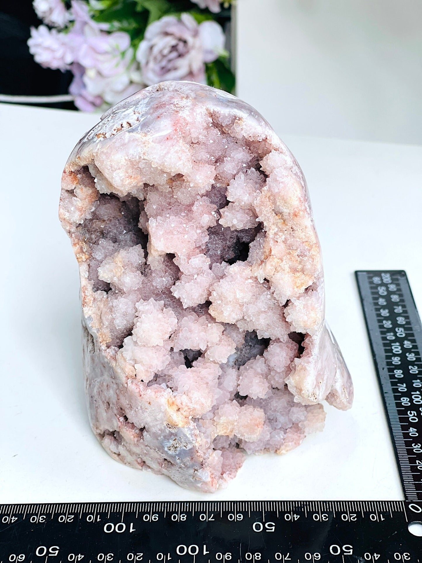 Pink Amethyst Freeform, 1.9kg Large Pink Amethyst Statement Piece, Super Druzy Pink Amethyst Crystal Freeform, Pink Amethyst Freeform