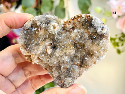 Druzy Agate Heart