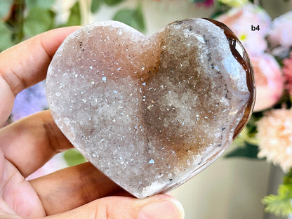 Druzy Agate Heart