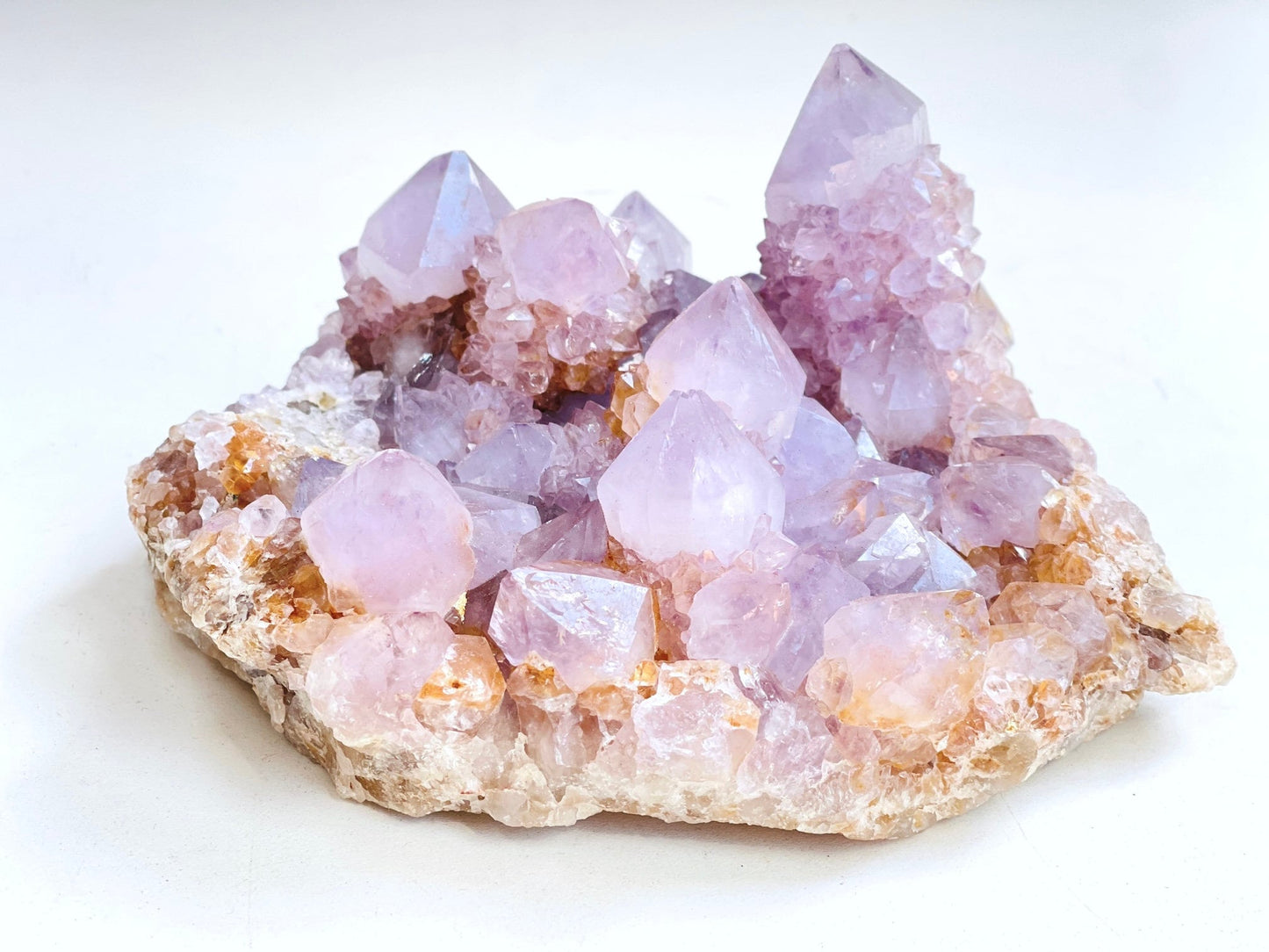 Spirit Quartz Cluster, 988g Lilac Spirit Quartz Point Cluster lilac fairy quartz, amazing Amethyst spirit quartz , amethyst spirit quartz,